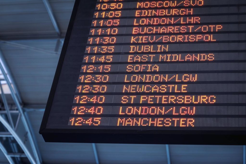 Airport arrivals London